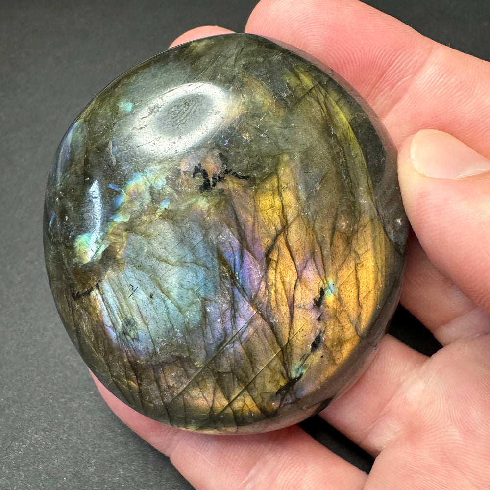 Labradorite palm stone