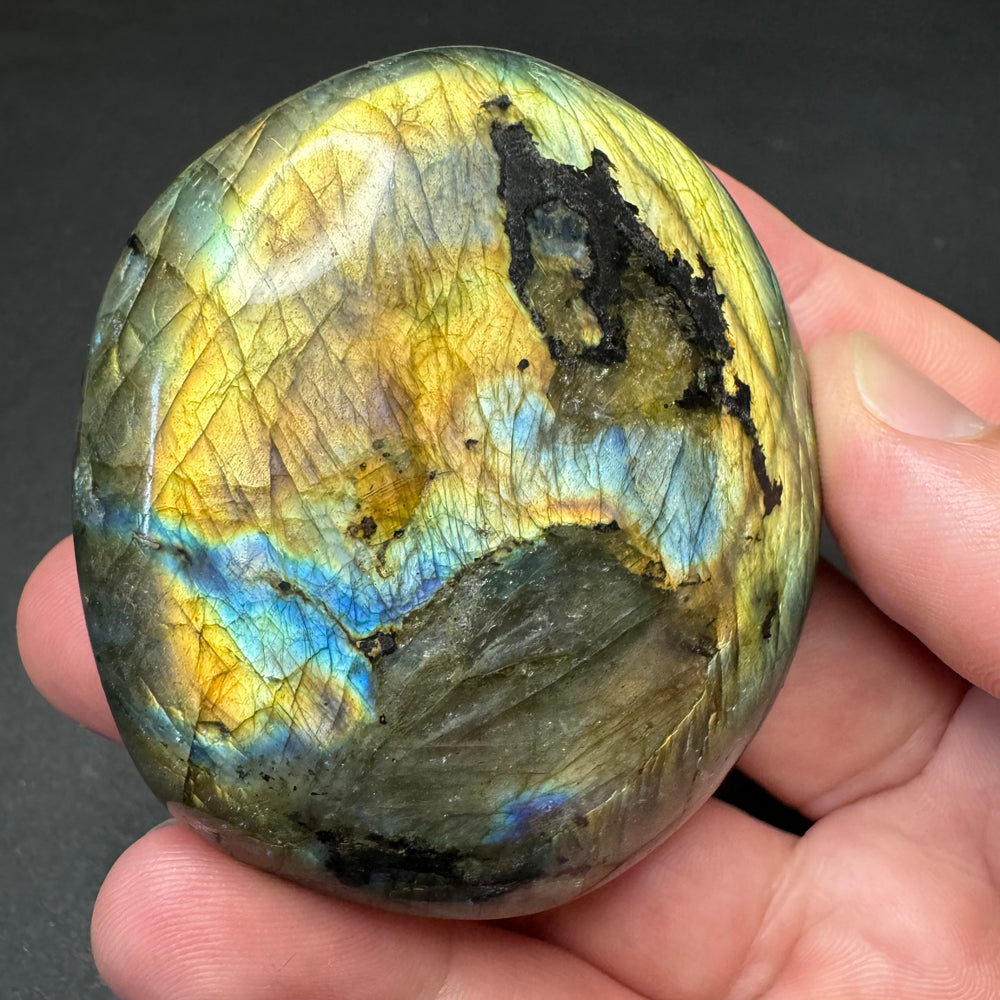 Labradorite palm stone