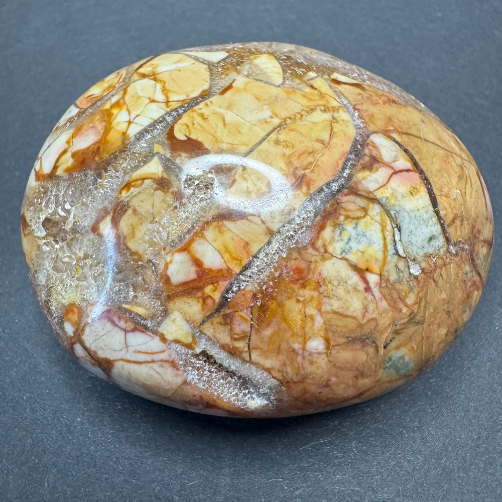 Breccie Jasper palm stone