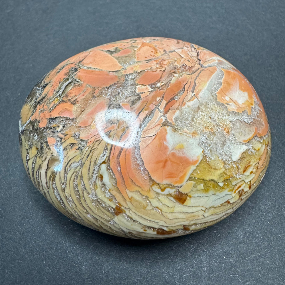 Breccie Jasper palm stone