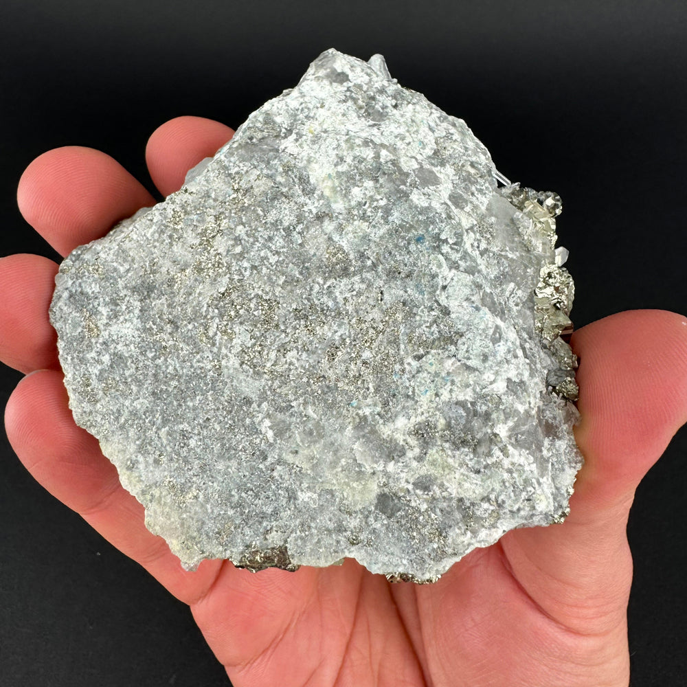 Pyrite on Quartz